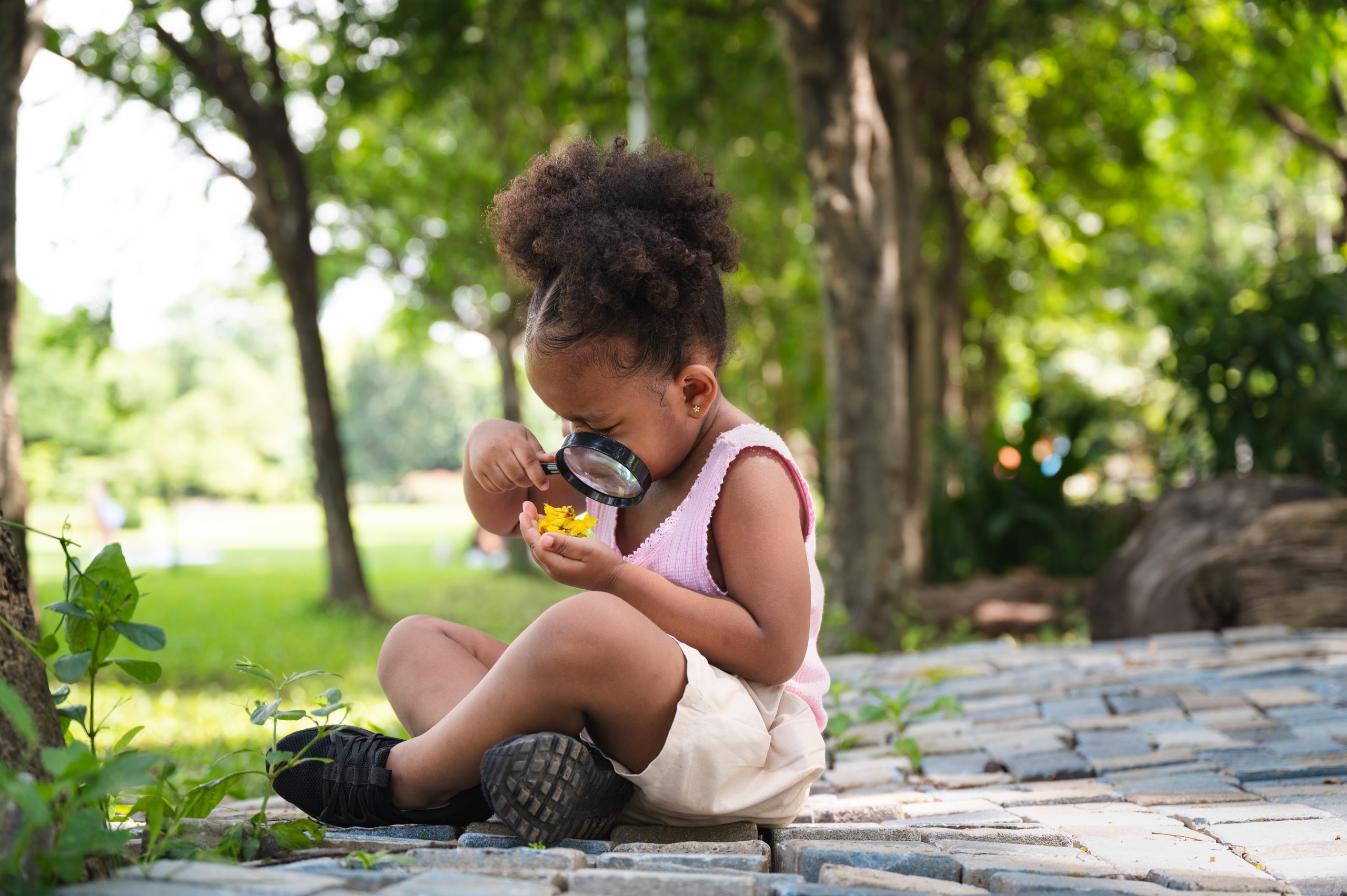 Kid exploring toy swap service